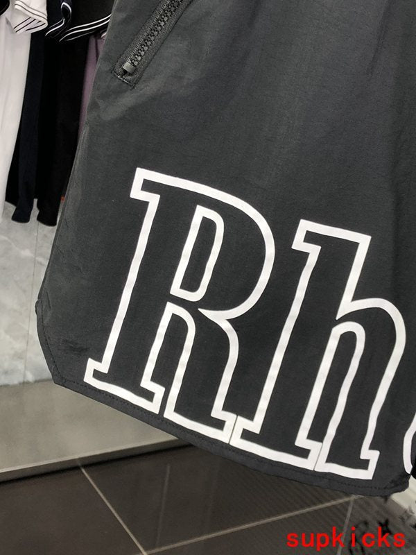 Full styled look of Rhude luxury clothing with logo-detail design
