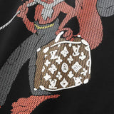 Front view of Louis Vuitton cotton t-shirt with monogram-inspired silhouette