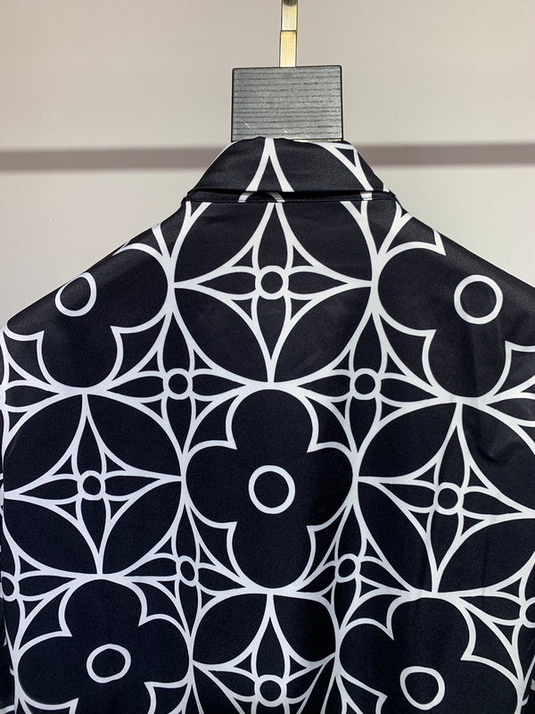 Front view of Louis Vuitton cotton t-shirt with signature branding