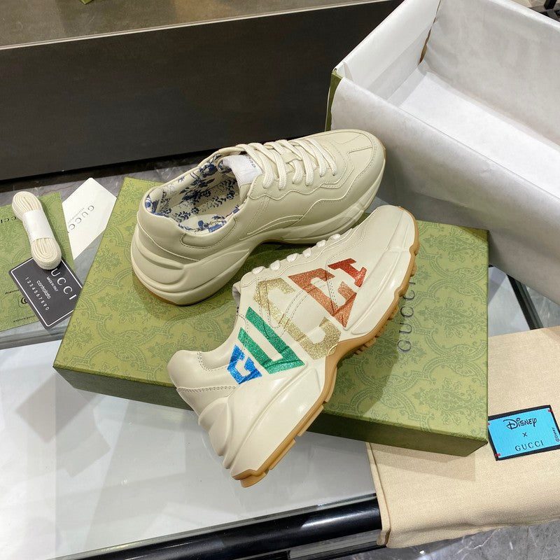 Gucci sneakers detailed view showing premium designer craftsmanship