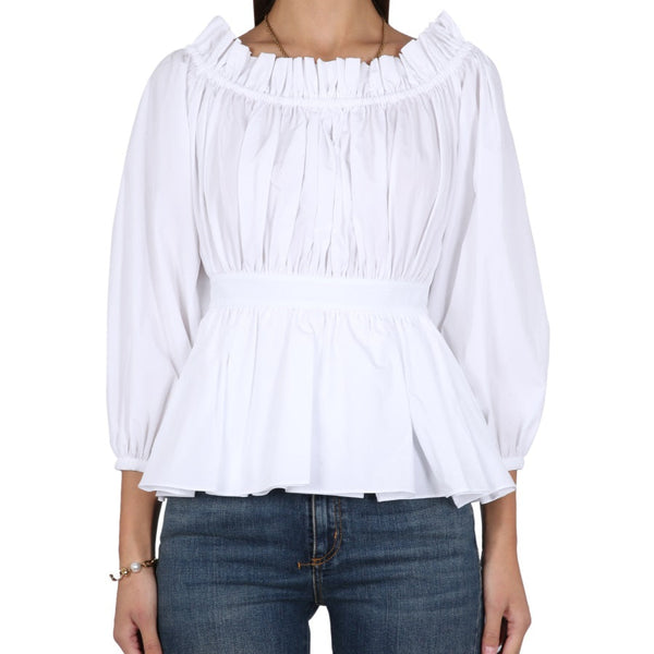 Alexander McQueen Tops? Alexander Mcqueen Women Cotton Poplin Top Premium Designer Casual Top