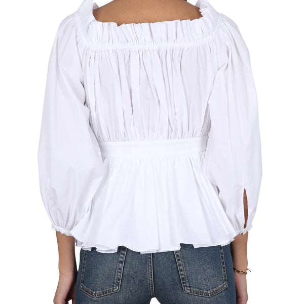 Alexander McQueen Tops? Alexander Mcqueen Women Cotton Poplin Top Premium Designer Casual Top