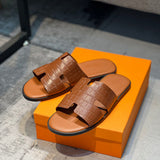 Hermes shoes Style 021 - close-up of iconic logo design