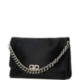 Close-up of Balenciaga handbags hardware and fine stitching