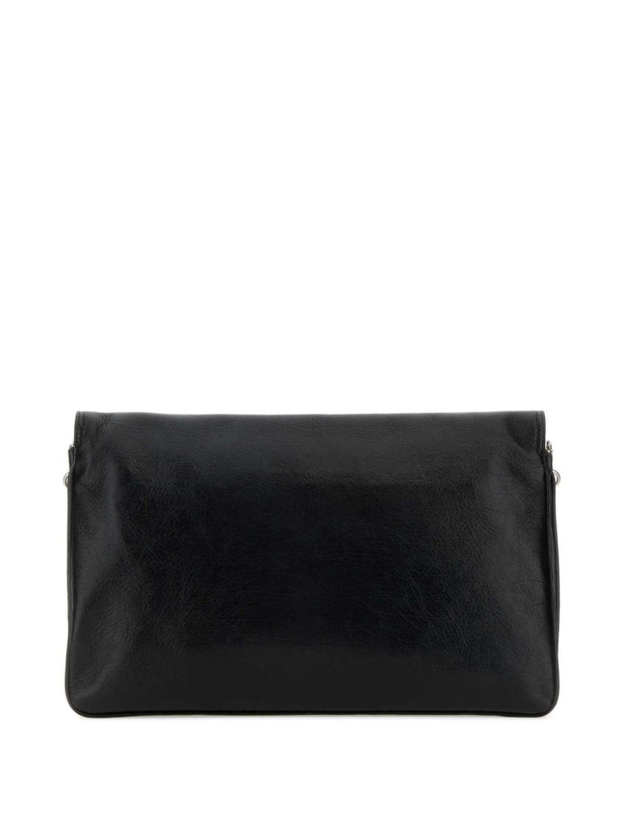 Balenciaga Bags? BALENCIAGA Smooth Grain Adjustable Handbag with Chain-Link Shoulder Strap Premium Designer Shoulder Bag