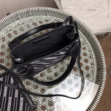 Interior view of chic polished women's handbag – women's luxury handbag