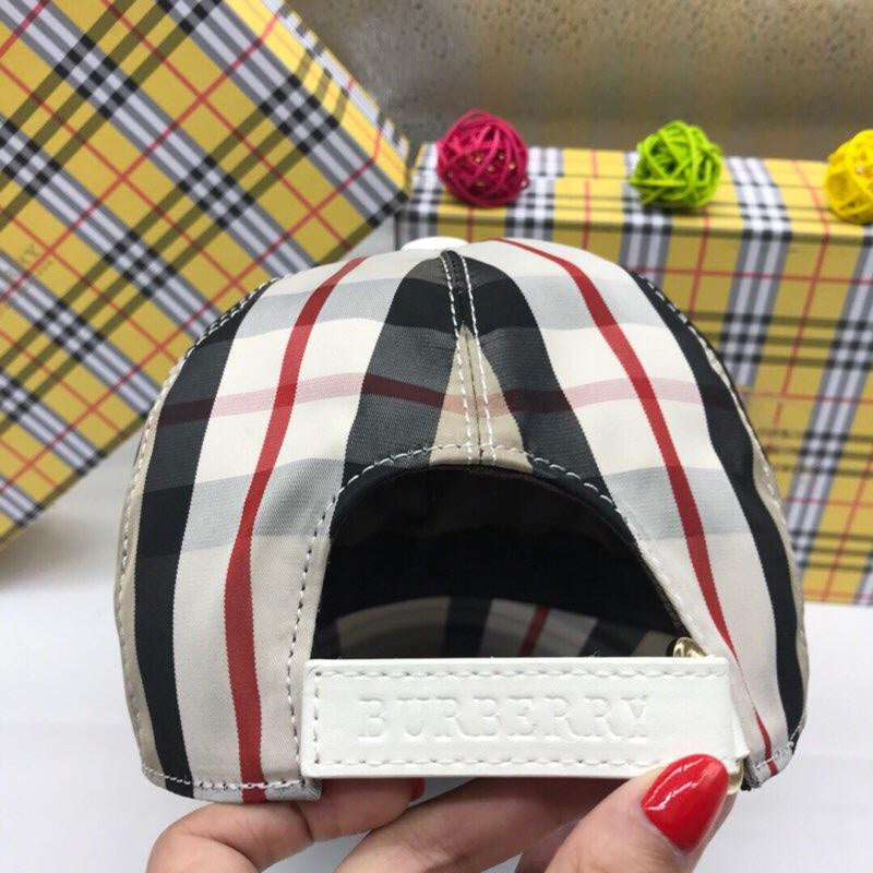 Side view of Burberry unisex cap