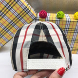 Side view of Burberry unisex cap