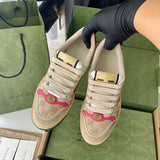 Gucci all-black luxury sneakers view 5 retro runner design