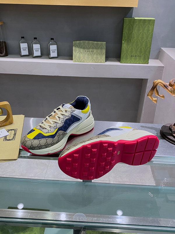 Gucci bold contrast luxury sneakers view 6 minimalist modern build
