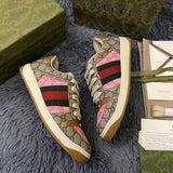 Gucci fresh white-and-black luxury sneakers view 8 signature lace-up style