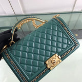 Zivas Charm Understated Luxury Everyday Handbag (Signature Shape & Finish) – Side Profile