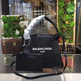 Polished Faux Leather Handbag - Understated Luxury Look | Women's Premium Handbag #952 - front view (image 1) of designer-inspired handbag