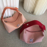  Sleek top-handle bag front view
