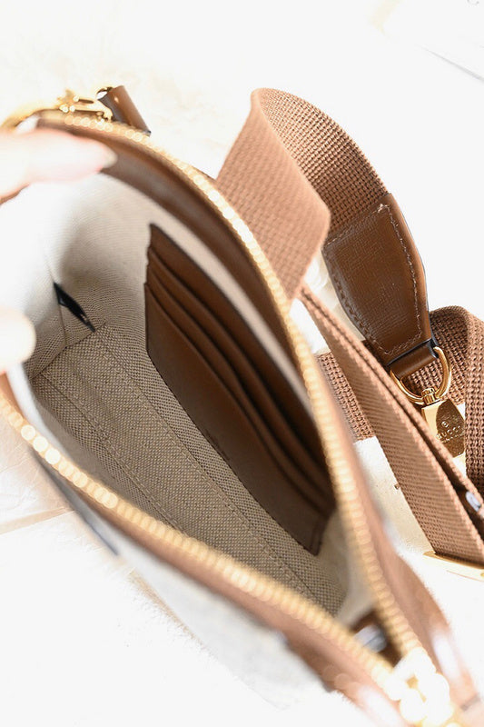 Front view of chic statement women's handbag – women's designer-style accessory