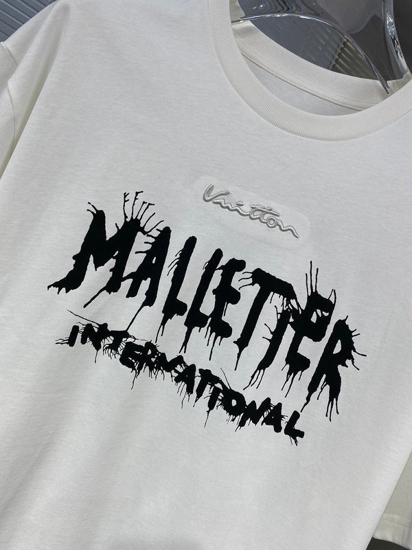 Flat lay presentation of Louis Vuitton cotton t-shirt with streetwear-inspired cut
