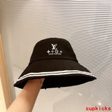 Close-up detail view of Louis Vuitton unisex cap