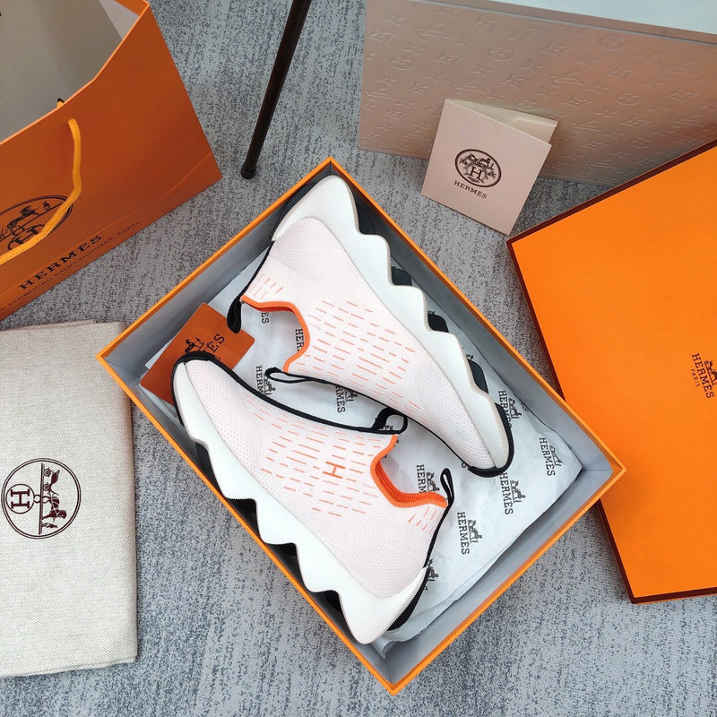 Hermes shoes Style 327 - logo and branding close-up (alternate angle)