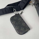 Handle and strap detail of classic signature women's handbag – women's everyday handbag