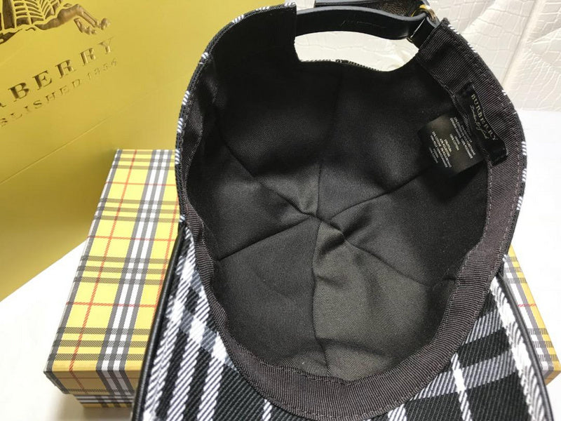 Side view of Burberry unisex cap