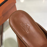 Hermès White Chunky Platform Sneakers - Front View