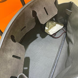 Close-up detail of poised bag design