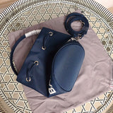 Top view of elevated polished women's handbag – women's luxury handbag