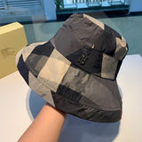Close-up detail view of Burberry unisex cap