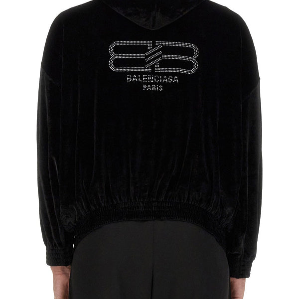 Balenciaga Hoodies? BALENCIAGA Luxurious Velvet Sweatshirt for Men Premium Designer Casual Hoodie