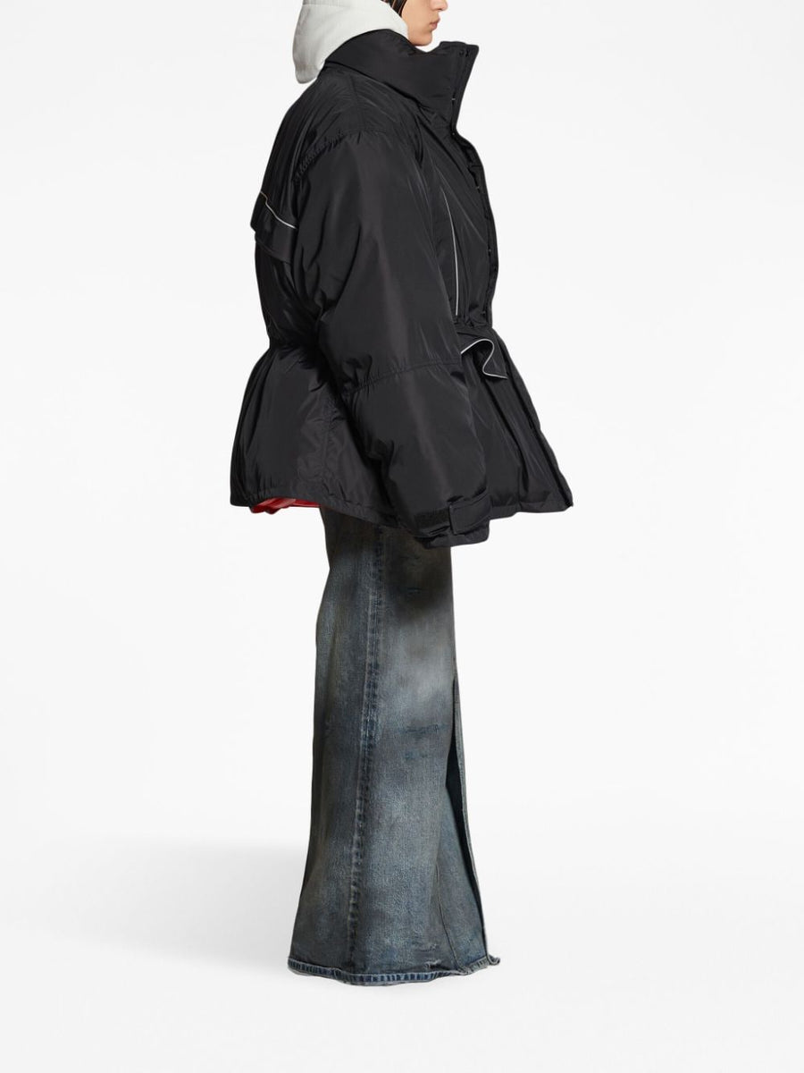 Balenciaga premium outerwear detail and craftsmanship close-up