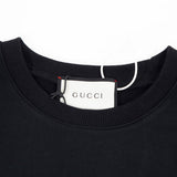 Close-up detail shot of Gucci luxury clothing with contemporary cut