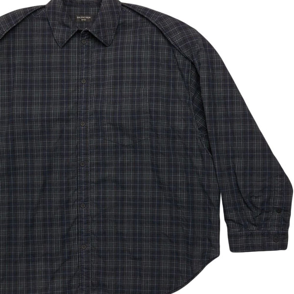Balenciaga Tops- BALENCIAGA Checkered Design Flannel Shirt - Long Sleeve Premium Designer Casual Top
