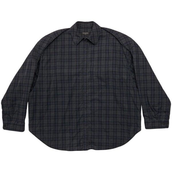 Balenciaga Tops- BALENCIAGA Checkered Design Flannel Shirt - Long Sleeve Premium Designer Casual Top