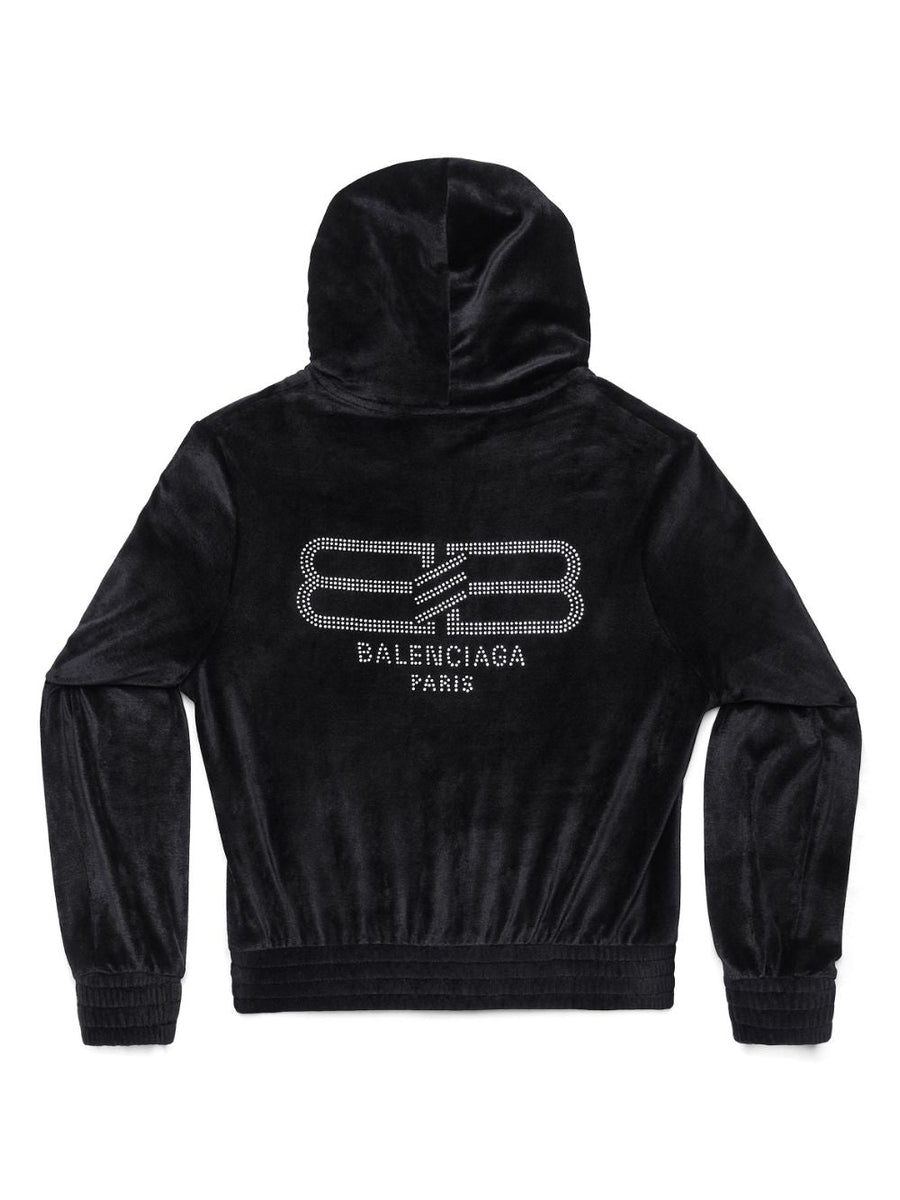 Close-up of Balenciaga jerseys & knitwear hardware and fine stitching
