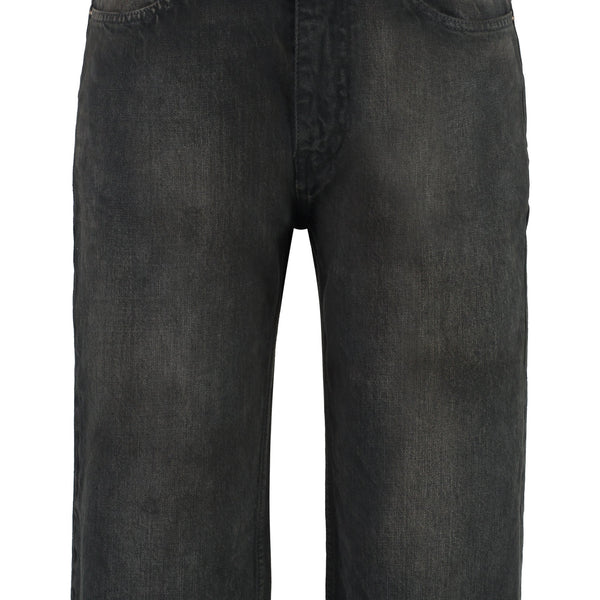 Balenciaga Pants? BALENCIAGA Washed-Out Effect Cotton Bermuda Shorts for Men Premium Designer Casual Trousers
