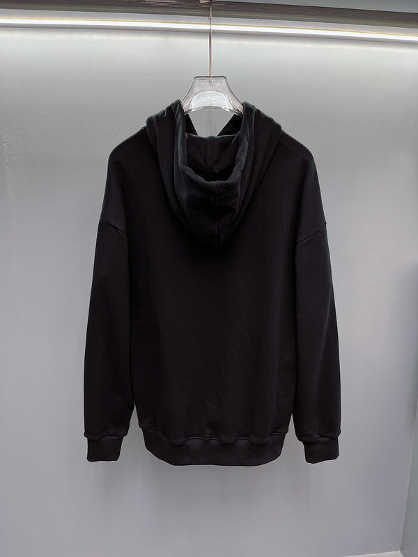 Side profile of Gucci luxury clothing with monogram-inspired silhouette