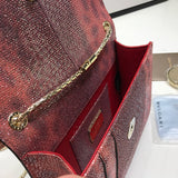 Bold Premium PU Leather Handbag - Smooth Faux-Leather Exterior | Women's Premium Handbag #1781 - texture close-up (image 9) of designer-inspired handbag