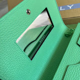 Back view of modern chic women's handbag – women's designer-style accessory