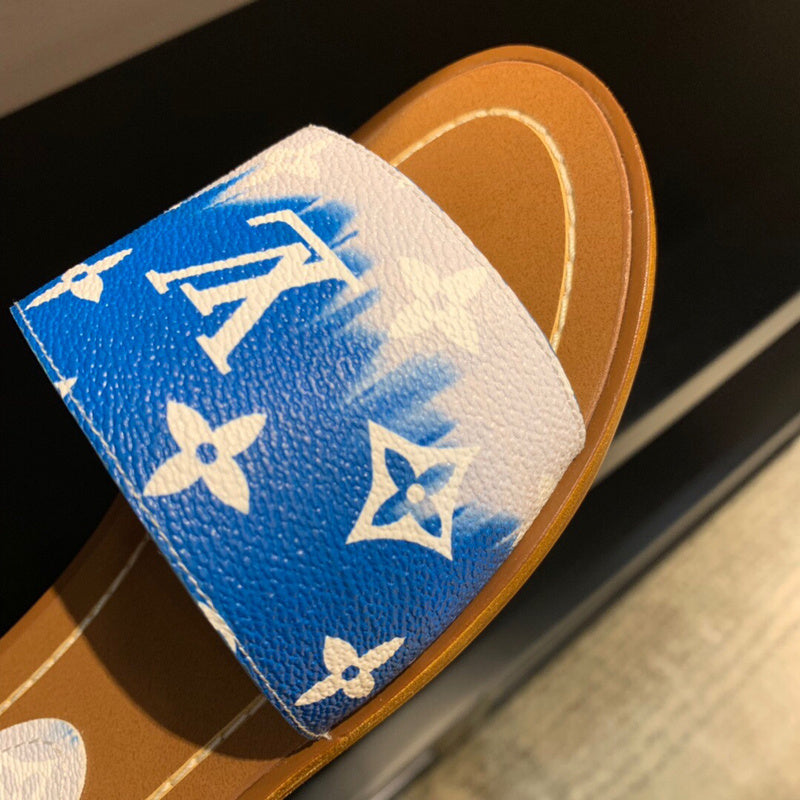 Louis Vuitton luxury shoes detail shot