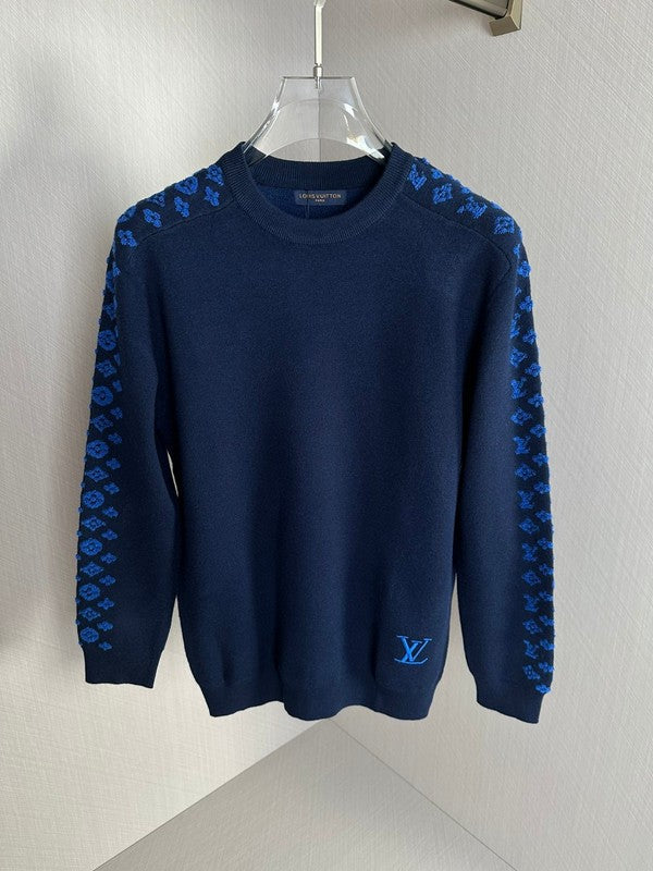 Back view of Louis Vuitton luxury clothing with contemporary cut