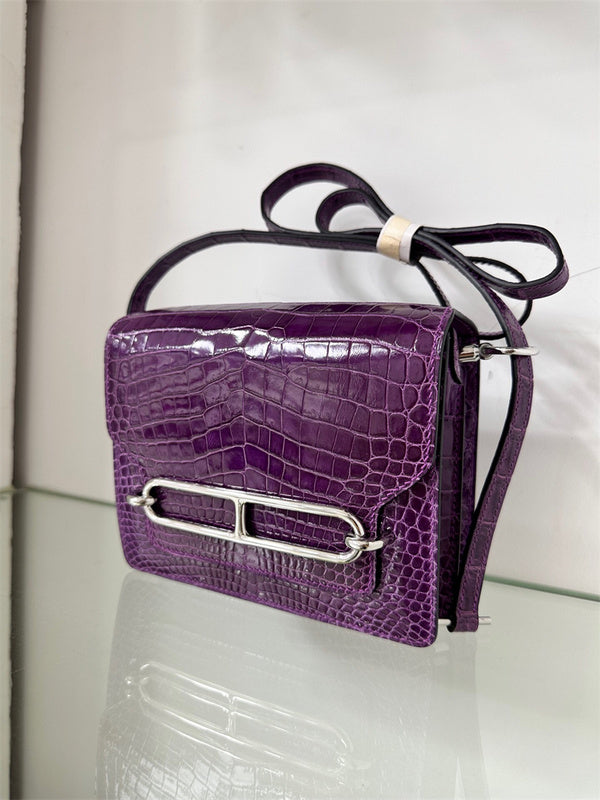  Clean-Lined satchel carried on shoulder