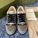 Gucci muted earth tones luxury sneakers view 9 heritage-inspired look