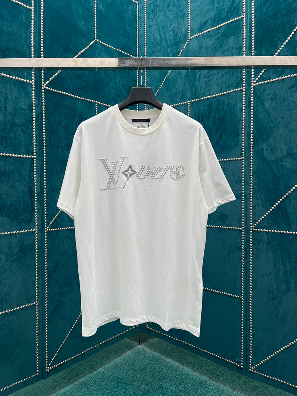 Back view of Louis Vuitton cotton t-shirt with streetwear-inspired cut