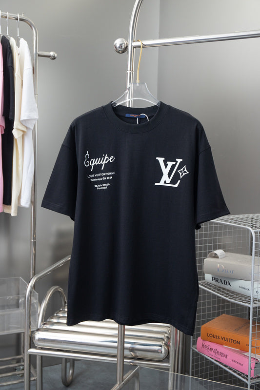 Front view of Louis Vuitton cotton t-shirt with contemporary cut