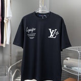 Front view of Louis Vuitton cotton t-shirt with contemporary cut