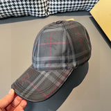 Angled view of Burberry unisex cap