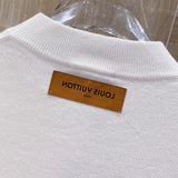 Front view of Louis Vuitton luxury clothing with streetwear-inspired cut