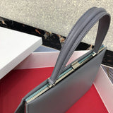 Back view of signature elevated women's handbag – women's luxury handbag