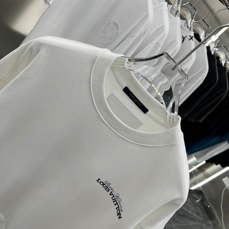 Full styled look of Louis Vuitton luxury clothing with relaxed-fit cut