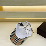 Side view of Burberry unisex cap